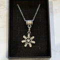 Silver Eight-Pointed Snowflake Pendant