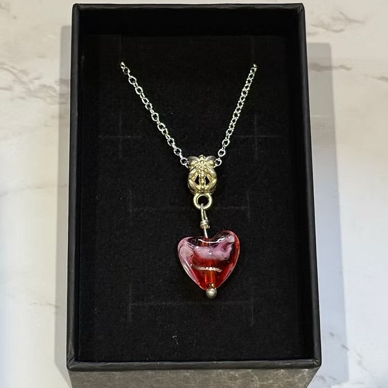 Crimson Swirl Necklace