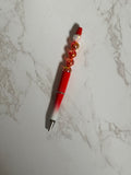 Crimson Candy Beaded Pen